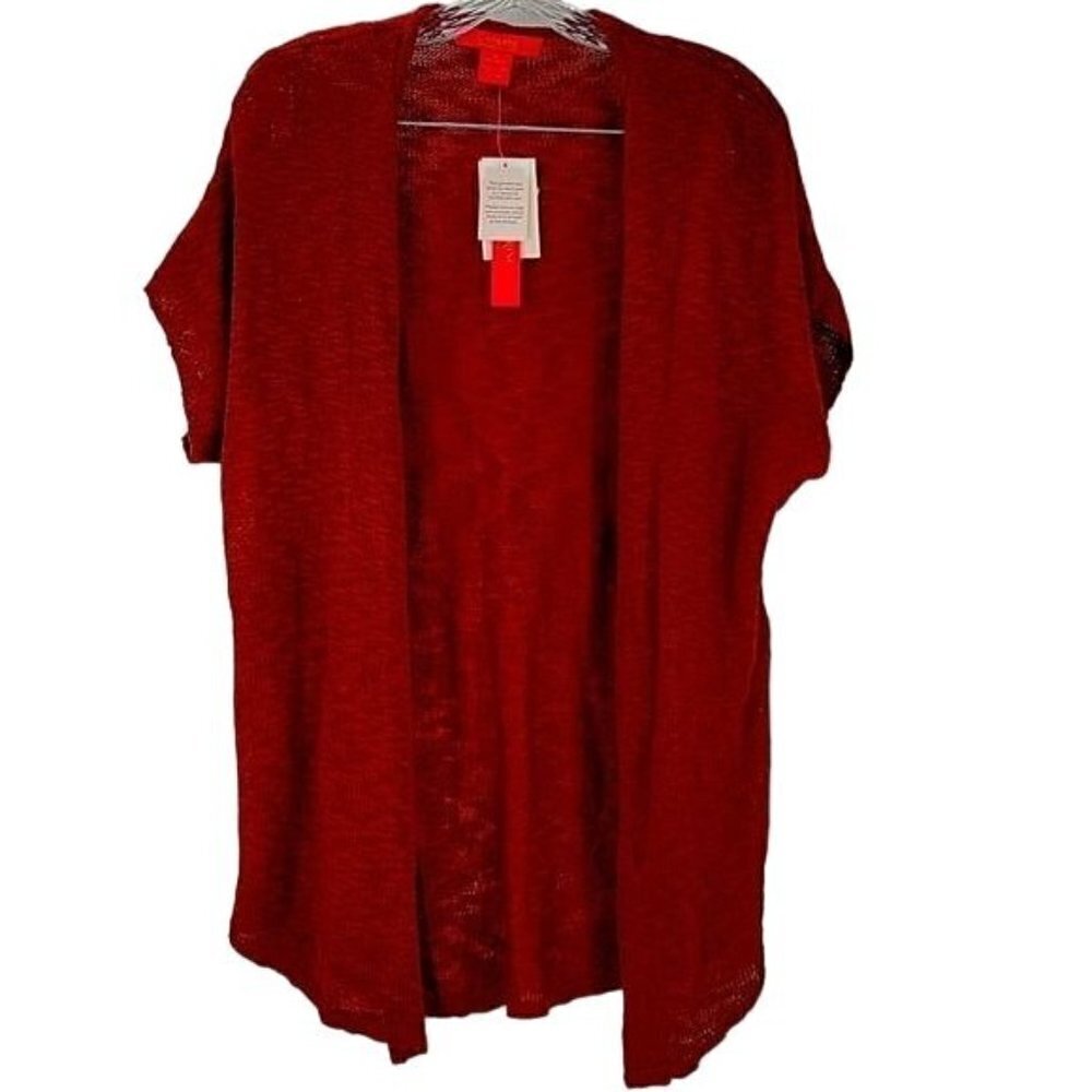 Cardigan with an open front